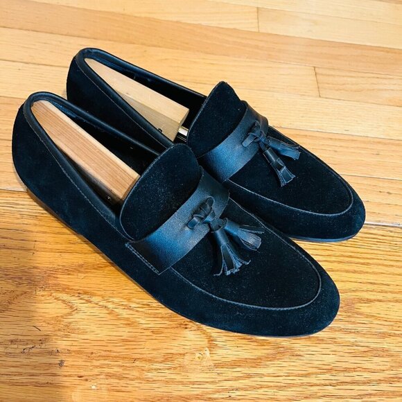 Saks Fifth Avenue Men’s Black Suede Tassel Loafers size 11 main image 8